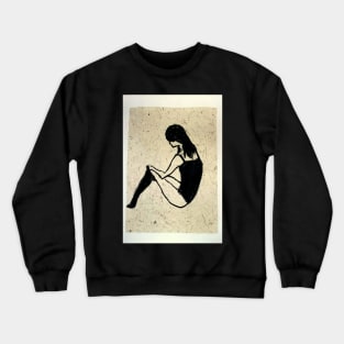 Putting on tights Crewneck Sweatshirt